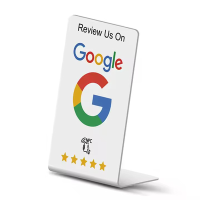 satın al Özelleştirilebilir Google İnceleme Standı NFC Masa Standı Ekranı 13.56MHz online manufacture