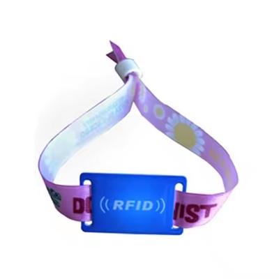 satın al Özel NFC Festivali Bilezik Kumaş 13.56MHz RFID Erişim Kontrol Bilezikleri online manufacture