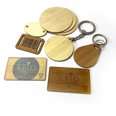 satın al Su geçirmez Ahşap NFC RFID Etiketi Ntag 213 215 RFID Ahşap Bagaj Etiketi online manufacture
