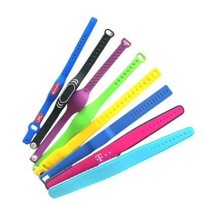 Parti için silikon RFID Bilezik 13.56mhz Mifare RFID Bilezik