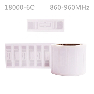 Uzun Menzilli ISO 18000-6c UHF RFID Inlay Etiketleri Varlık Yönetimi RFID Etiketler