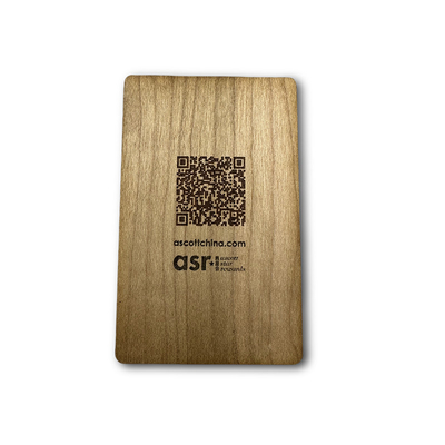 İş Üyeliği İçin QR Koduyla Özel Logo Ahşap NFC Kartı