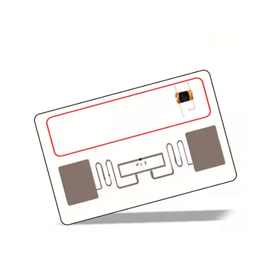UHF HF Çift Frekanslı RFID Kartı ISO14443A+1800-6C Birleştirilmiş Protokol 13.56MHz/125Khz