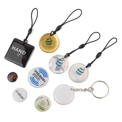 Özel 13.56 MHz NFC Etiketi Epoxy Sosyal Medya Paylaşımı Yapıştırıcı Apple NFC Sticker